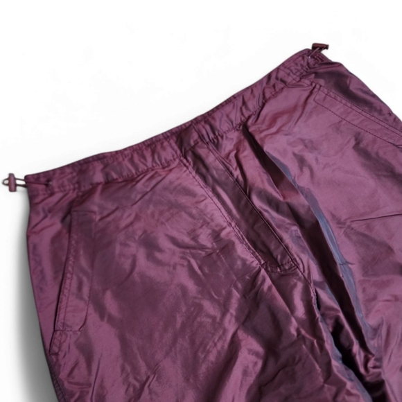 Y2K Nylon Track Pants Purple Iridescent Size 10 Lightweight - Picture 10 of 12